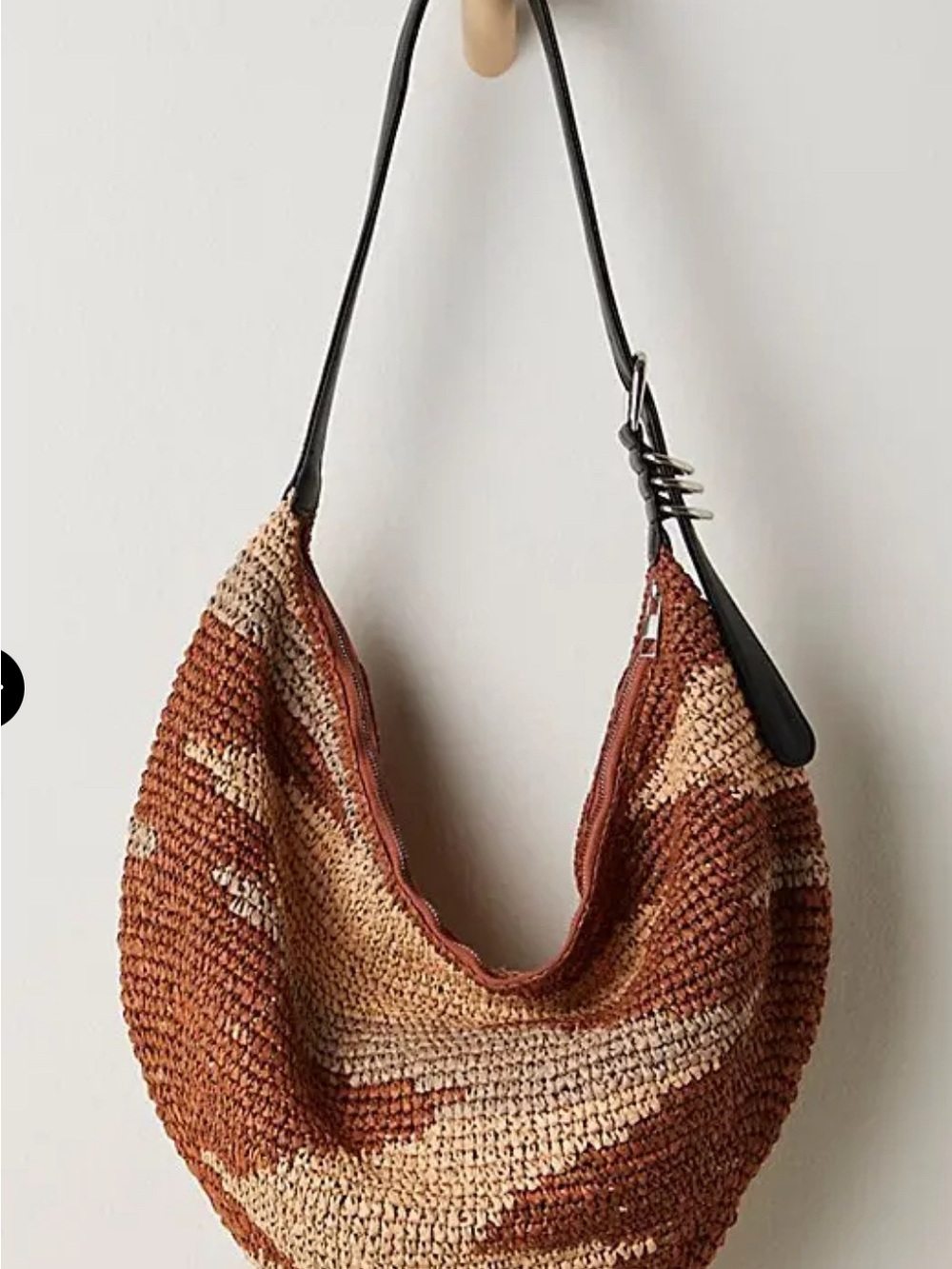 Free People The Santorini Woven Hobo Bag❤️ NWOT Sold out online - Picture 5 of 6